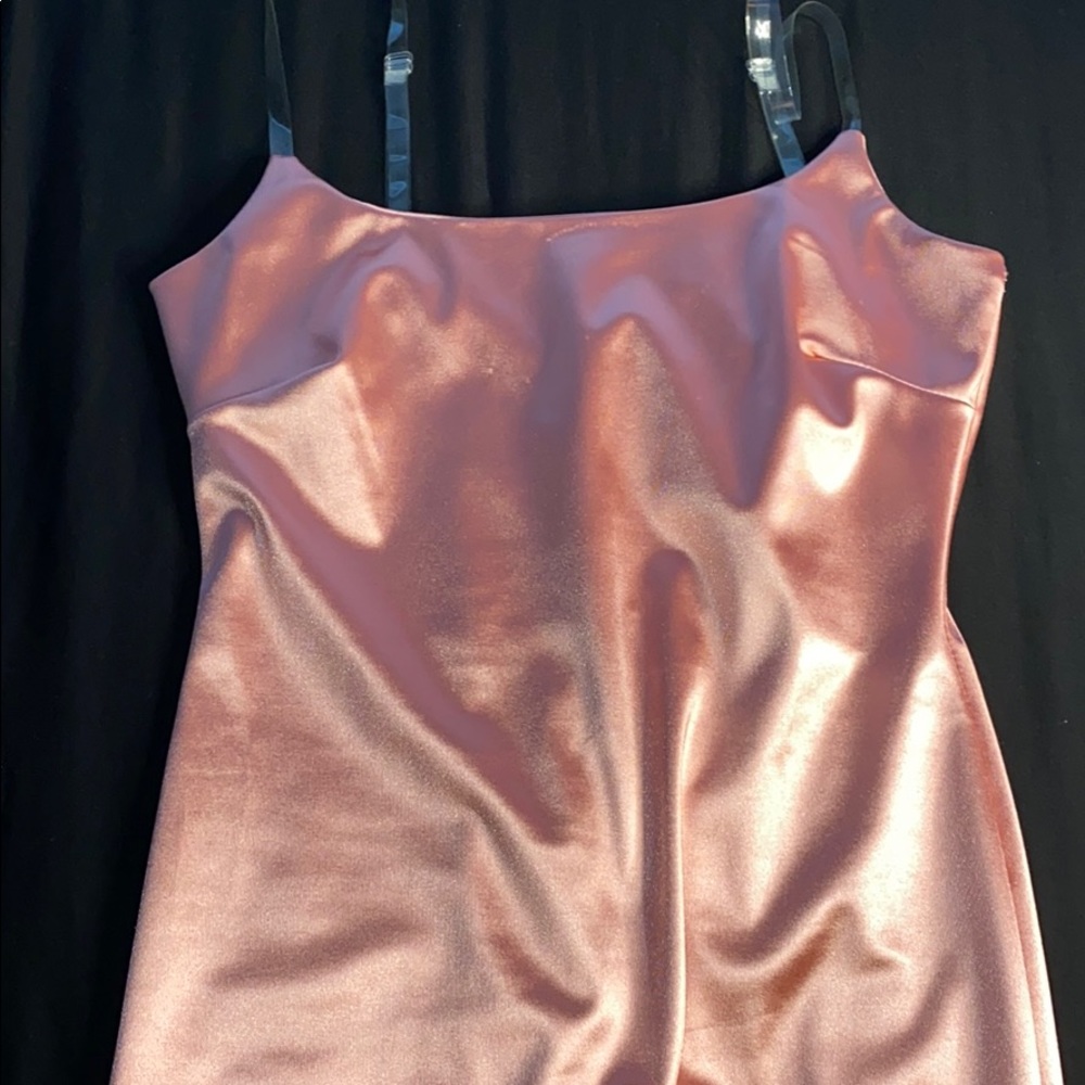 Pink Fashion Nova Satin Dress